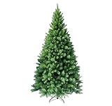 RS Trade® 120 cm ca. 446 Spitzen hochwertiger künstlicher Weihnachtsbaum mit Metallständer, Minutenschneller Aufbau mit Klappsystem, schwer entflammbar, HXT 1101