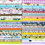 25Pcs Baumwollstoff Patchwork Stoffe DIY Gewebe Quadrate Baumwolltuch Stoffpaket zum Nähen mit vielfältiges Muster 30x30cm
