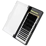 MilleniumHair Silk Lashes - Seidenwimpern - C-Curl - 0,20 mm Stärke - Wimpernverlängerung - gemischte Längen 8-15mm