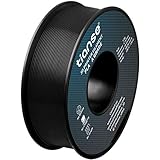TIANSE 3D Drucker filament pla 1,75 mm Schwarz für 3D Drucker 1 kg, Dimensionsgenauigkeit +/- 0,03 mm