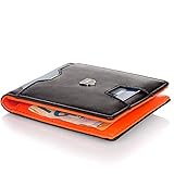 Kronenschein Geldbörse Herren Portmonee - Premium Slim-Wallet mit Geldklammer - Brieftasche Männer Geldbeutel mit 6 Kartenfächern & Münzfach - Portmonaise mit RFID Schutz Kreditkartenetui