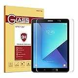 OMOTON Panzerglas Schutzfolie für Galaxy Tab S3 9.7 mit [9H Härte][ Anti-Kratzen][Kristall-klar][Bläschenfrei zu Montage][lebenslange Garantie]