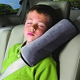 HENGSONG Schlafkissen Nackenstütze für Kinder Auto Baby Kind Sicherheitsgurt Autositz Kopfkissen Gürtel Pillow Schulterschutz (Grau)