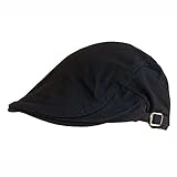 Dazoriginal Schiebermütze Schlägermütze Schildmütze Flat Cap Baumwolle Herren