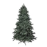 RS Trade® 150 cm exklusiver, hochwertiger künstlicher Spritzguss PE Premium Weihnachtsbaum, 100% Spritzgussnadeln ca. 2375 Spitzen, mit Metallständer, mit Klappsystem, schwer entflammbar, HXT 1418