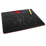 Sharplace Magnetischer Zaubertafel Maltafel Zeichenbrett + Magnetischer Stift Spielzeug für Kinder Geburtstagsgeschenk - Schwarz, L