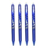 Zomiee Retractable löschbare Gel-Kugelschreiber nachfüllbar Gel Tinten Tintenroller Kugelschreiber, 0.5mm fein Point (Marine)