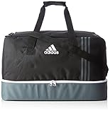 adidas Tiro Team Sporttasche B46124, Mehrfarbig (Black/Dark Grey/White), 27 x 46 x 28 cm (Small)