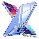 ORNARTO Hülle für Samsung A50, Transparent Soft TPU Silikon Handyhülle Vier Ecke Kante Stoßdämpfung Design Kratzfest Durchsichtige Schutzhülle für Samsung Galaxy A50(2019) 6,4 Zoll Klar
