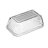 Pasabahce 97711 Butterdose, Frischhaltedose Gusto, 17 x 10,2 cm, 2-teilig aus Glas