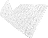 BAMONDO - XXL Badewanneneinlage Für Kinder Und Erwachsene - Extra Lang - 100 x 40 cm Wanneneinlage Badewanne - Sicherer Halt Durch Spezielle Saugnäpfe an der Duschmatte