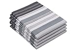 ZOLLNER 4er Set Geschirrtücher 50x70 cm, Baumwolle, grau (weitere verfügbar)