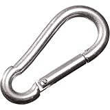 Karabiner na-und 60 x 6 Kletterhaken verzinkt ( 10 Stück )