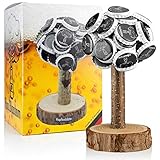 HOPFENBLÜTE - Magnetbaum Holz – Männer Geschenk Geburtstag - Partygeschenk - Bis zu 60 Kronkorken – Magnetbaum - Bier