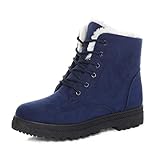 Frauen Schnee Stiefel Classic Heels Wildleder Winterstiefel Pelz Plüsch Insole Knöchelstiefel Spitzen Schuhe