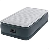 Intex 64418 Luftbett Comfort Plush High Rise Airbed Kit Queen, 230 V inklusive eingebauter Luftpumpe, 152 x 203 x 56 cm