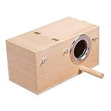 Yijiujiu Pet Holz Sittich Wellensittich Nymphensittiche Zucht Nistkasten Vogel Voliere Käfig Box