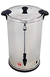Beeketal"BGK16" Gastro Rundfilter Kaffeemaschine 16 Liter, Edelstahl Filterkaffeemaschine doppelwandig mit 2 Heizsystemen (Brühen/Warmhalten), Füllstandsanzeiger und rosftreiem Permanent-Filter