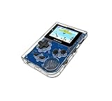 Anbernic Handheld Spielkonsole , Retro Spielkonsole Game Console 2.0 Zoll 1219 Klassische Spielkonsole für Kinder Geschenk - Transparente weiße