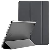 ProCase iPad 9.7 Hülle 2018 iPad 6 Generation /2017 iPad 5 Generation Tasche - Äußerst Schlank Leichtgewicht Ständer mit Transluzent Matt Rückseite Intelligente Hülle für Apple iPad 9.7 Zoll -Grau