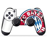 DeinDesign Aufkleber Skin Folie für Sony Playstation 4 Controller PS4 Controller Schutzfolie FC Bayern München Bundesliga Fußball Fanartikel Merchandise
