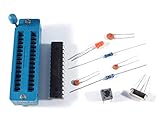 UNIVERSAL-SOLDER SIMPLY. SMARTER. ELECTRONICS. ATMEGA328P-PU und ZIF Sockel für Arduino UNO Grundsatz für Steckplatinen