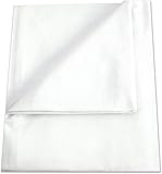 Betttuch/Bettlaken/Haustuch 250x150 cm weiß von GREEN MARK Textilien® 100% gewebte Baumwolle