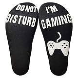 Solike Unisex Sportsocken Wintersocken Stricksocken/Do Not Disturb,I'm Gaming ' Socken große Neuheit Gamer Geschenk für Spieler, die alles haben!