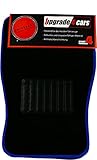 Auto-Fußmatten Universal Blau| Velour Auto-Teppich Set 4-teilig | Rutschfest & Widerstandsfähig | Vorne 70 x 46 cm - Hinten 35 x 46 cm