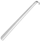 PREMYO Schuhanzieher lang aus Metall und stabil (70 cm Länge). Eleganter Schuhlöffel aus Metall lang 70 cm. Schuhlöffel XXL aus Stahl