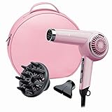 Remington D4110OP Haartrockner Retro Pink Lady, 2000 Watt, Keramikgitter für eine gleichmäßige Wärmeverteilung, Stylingdüse, Diffusor, rosa