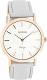 Oozoo Vintage Damenuhr Lederband 38 MM Rose/Weiss/Grau C8105