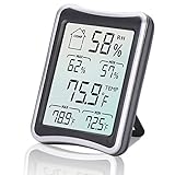 Digitales Thermo-Hygrometer, Diyife® Großer LCD Bildschirm Digital Thermometer, Digitaler Hygrothermograph, Temperatur und Feuchtigkeitsmonitor mit MIN / MAX Aufzeichnungen