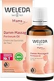 WELEDA Damm Massageöl, Naturkosmetik Schwangerschafts- und Körperöl zur Erhöhung der Elastizität der Haut und Vorbeugung von Dammrissen bei der Geburt (1 x 50 ml)