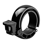 SGODDE Fahrradklingel Laut, O Design Fahrradglocke Radfahren Fahrrad für Alle Fahrrad (3 Farben,Lenker Alarm Horn Ring 22,2-31.8mm) (Schwarz)