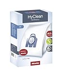 Miele 9917730 Staubbeutel HyClean 3D, Inhalt: 4 Staubbeutel , 1 Air Clean Abluftfilter für saubere Raumlauft, 1 Motorschutzfilter, blau