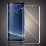 Numerva Samsung Galaxy S8 Panzerglas, Schutzfolie Folie [Curved Panzerfolie, Gebogene Seiten] Panzerglasfolie für Samsung Galaxy S8 Displayfolie [Klar]