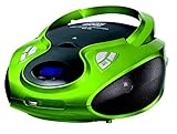 CD-Player | Tragbares Stereo Radio | Kinder Radio | Stereo Radio | Stereoanlage | USB | CD / MP3 Player | Radio | Kopfhöreranschluss | AUX IN | LCD-Display | Batterie sowie Strombetrieb | (Grün)