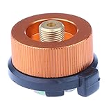 MagiDeal Outdoor Gas Gasflaschenadapter Weisung Düsenanschluss für Campingkocher Brenner