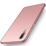 ORNARTO Hülle für Huawei P20, Ultra Dünn Schlank Stoßfest, Anti-Scratch FeinMatt Einfach Handyhülle Abdeckung Stoßstange Hardcase für Huawei P20(2018) 5.8' Rose Gold