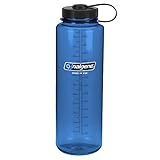 Nalgene Kunststoffflasche Everyday WH Silo Trinkflasche, Blau, 1.5 L
