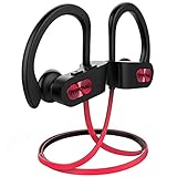 Mpow Flame Bluetooth Kopfhörer, IPX7 Wasserdicht Kopfhörer Sport, 7-10 Stunden Spielzeit/Bass+ Technologie, Sportkopfhörer Joggen/Laufen Bluetooth 4.1, In Ear Kopfhörer mit Mikrofon für iPhone Android