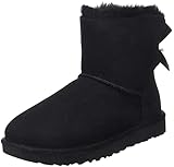 UGG Damen Mini Bailey Bow Schlupfstiefel, Schwarz (Nero), 39 EU