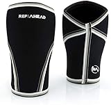 REP AHEAD Knee Sleeves 2.0 (Squats Wunder) - 1 Paar, 7mm – Die Kniebandagen für Crossfit, Fitness, Krafttraining, Gewichtheben, Bodybuilding und Powerlifting (L)