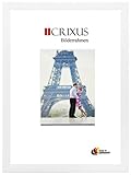 CRIXUS Crixus35 Bilderrahmen für 47 cm x 68 cm Bilder, Farbe: Weiß Matt, Holzrahmen MDF Maßanfertigung mit entspiegeltem Acrylglas und MDF Rückwand, Rahmen Breite: 35mm, Aussenmaß: 52,8 x 73,8 cm