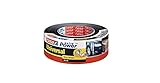 tesa Extra Power Universal Gewebeband / Witterungsbeständiges Panzertape in Schwarz zum Abdichten, Isolieren, Befestigen und Reparieren / 50m x 50 mm