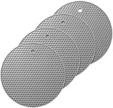 Oishii 4er Set Topf Untersetzer aus Silikon - Runde Topflappen Hitzebeständig bis zu 230°C (Grau)