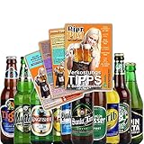 12er Bierset - BIERE AUS ALLER WELT - mit Verkostungstipps und Bewertungsbogen - von BierPost.com je 0,33l