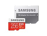 Samsung EVO Plus microSDHC 256 GB Speicherkarte bis zu 100 MB/s, UHS-I U3 (inkl. SD Adapter)