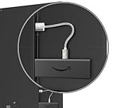 EXINOZ® Geflochtenes Fire TV Streaming Stick Ladekabel | Kurzes Silbernes Fire TV Ersatzkabel | Direkt an USB-Anschluss des Fernsehers für Power Streaming Stick anschließbar | 20 cm (1 Packung)